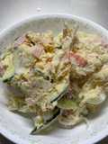 新玉ねぎ入りスパイシーなポテトサラダ
