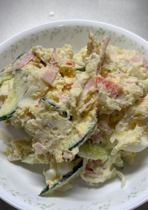 新玉ねぎ入りスパイシーなポテトサラダ-レシピのメイン写真