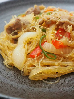 韓国料理 焼肉のタレで簡単! チャプチェ-レシピのメイン写真