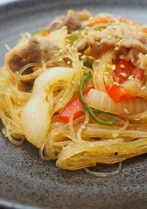 韓国料理　焼肉のタレで簡単！　チャプチェ-レシピのメイン写真