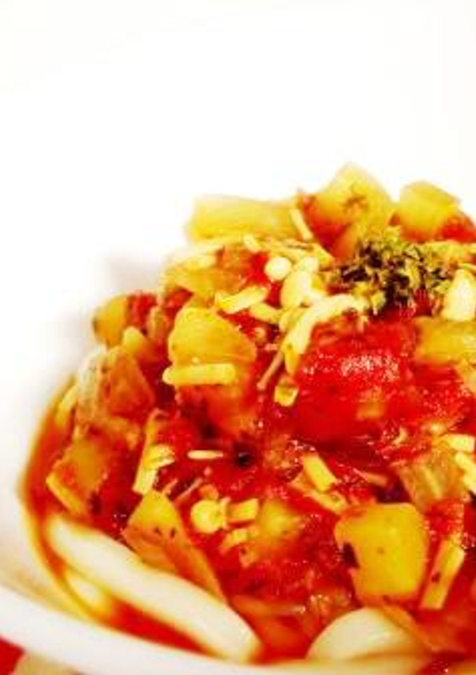 驚きのミネストローネの和風？うどん-レシピのメイン写真
