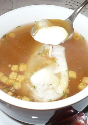 超簡単!餅入りオニオン・スープ-レシピのメイン写真
