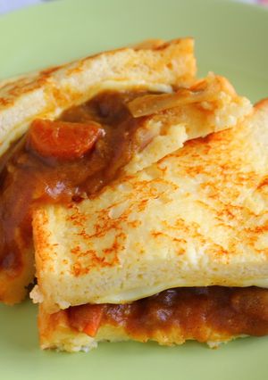 カレーの残りで！カレーフレンチトースト-レシピのメイン写真