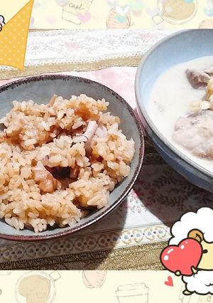 マクロビ☆くるみとしめじの炊き込みご飯-レシピのメイン写真