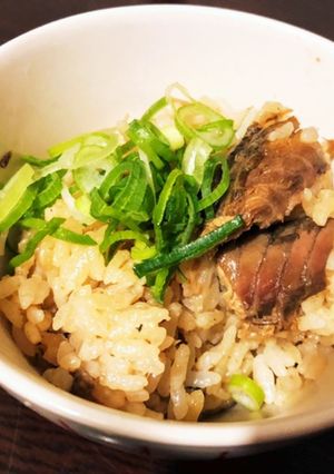 超楽ちん★サバ味噌缶となめ茸の炊込みご飯-レシピのメイン写真