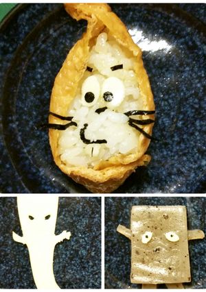 キャラ弁 妖怪トリオ -レシピのメイン写真