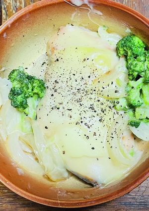 簡単・サーモンクリーム煮-レシピのメイン写真