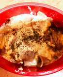 簡単・マグロのお刺身の残りのチーズ焼き