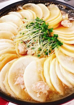 超簡単♡大根と豚バラのミルフィーユ鍋-レシピのメイン写真