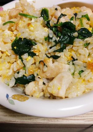 鶏白湯スープの素でチャーハン-レシピのメイン写真