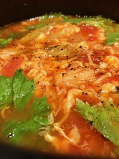 トマトとセロリの卵スープ-レシピのメイン写真