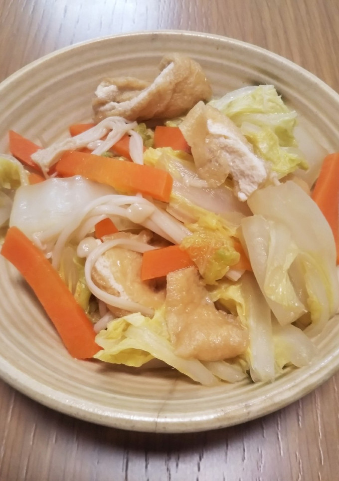 白菜と油揚げの煮物-レシピのメイン写真