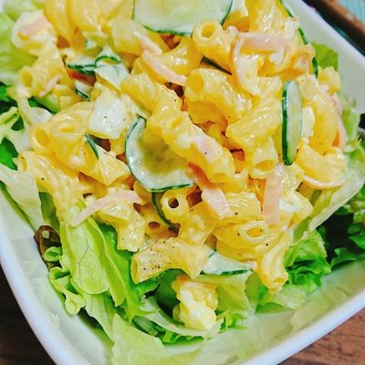 マカロニサラダ（感謝） DOKIN🍳レシピ本｜節約がっつりごはん | ⁡ 子供が喜んで食べる