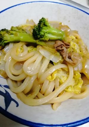 白菜・豚肉のぶっこみうどん-レシピのメイン写真