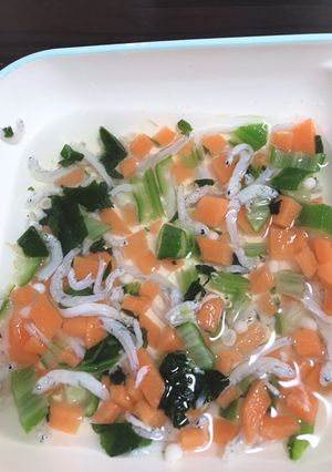 離乳食完了期　オクラとしらすの出汁煮-レシピのメイン写真