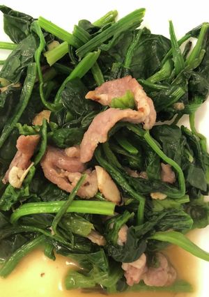 減量飯　豚肉とほうれん草のソテー-レシピのメイン写真