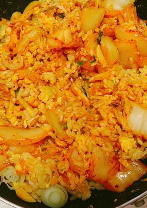 一人暮らしに！簡単パラパラキムチ炒飯-レシピのメイン写真