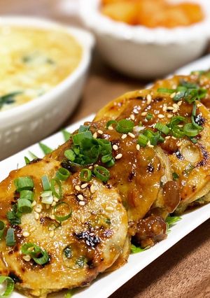 麹で作る照り焼きレンコンの挟み焼き-レシピのメイン写真
