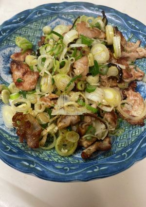 おつまみに♩胡麻香る麻辣塩ねぎ豚-レシピのメイン写真