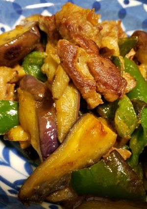 ナスとピーマンの豚肉味噌炒め-レシピのメイン写真