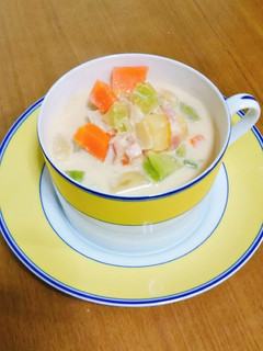 余り野菜の豆乳スープ-レシピのメイン写真