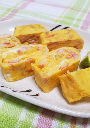 簡単彩り弁当おかず！破けにくい玉子焼き-レシピのメイン写真