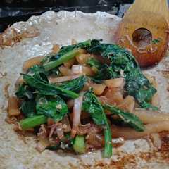 A picture of 大根小松菜炒め(ガーリックバター醤油).