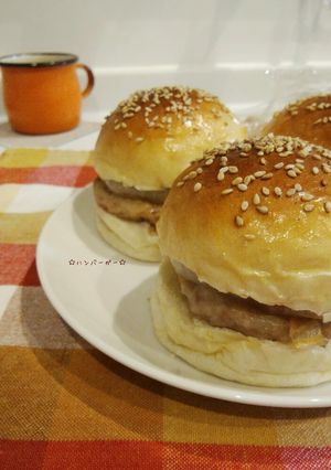 バンズとパテも☆手作りハンバーガー-レシピのメイン写真