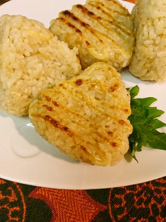 ガリとワサビの焼きおにぎり-レシピのメイン写真