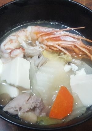 エビ鍋と、拙者流エビの剥きかた。-レシピのメイン写真