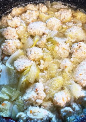 白菜とふわふわ肉だんごスープ-レシピのメイン写真