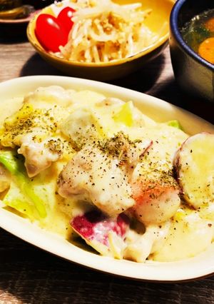 野菜たっぷり！ダマなし！簡単シュクメルリ-レシピのメイン写真