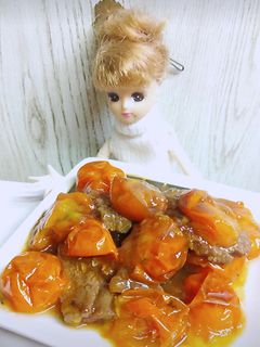 リカちゃん♡焼肉タレ牛肉トマト甘旨炒めꕤ-レシピのメイン写真