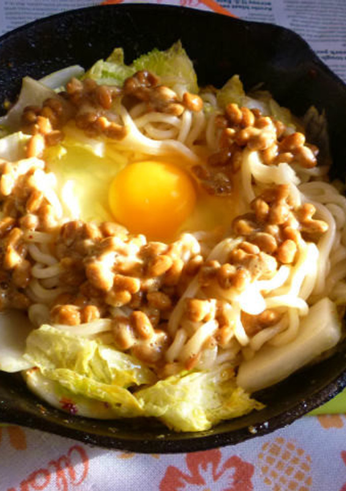 月見納豆の焼きうどんVer.3-レシピのメイン写真