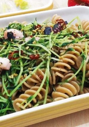 タコと豆苗のペペロンチーノ-レシピのメイン写真