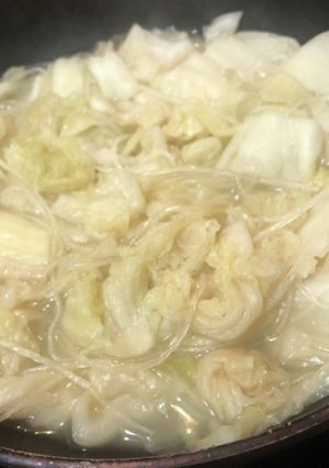 白菜漬で春雨煮込み-レシピのメイン写真