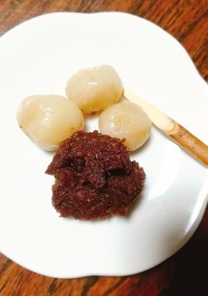 無糖で簡単ぜんざい♪バナナ白玉甘酒あんこ-レシピのメイン写真