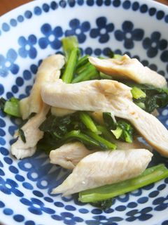 むね肉とゆき菜のシンプル醤油炒め♪-レシピのメイン写真