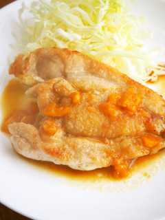 むね肉ステーキ!温州みかんソースをかけて-レシピのメイン写真