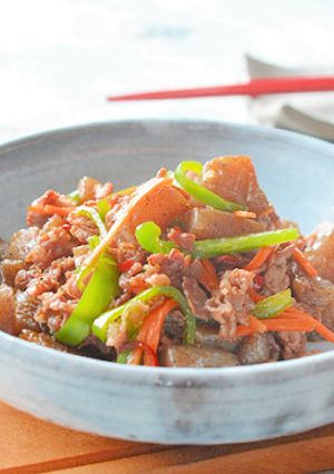 ご飯がすすむ！こんにゃくと牛肉の炒め物♪-レシピのメイン写真