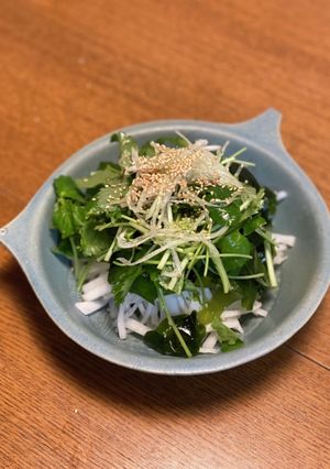 大根とワカメと三つ葉のモリモリサラダ-レシピのメイン写真