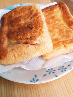 油揚げの納豆キムチはさみ焼き!-レシピのメイン写真