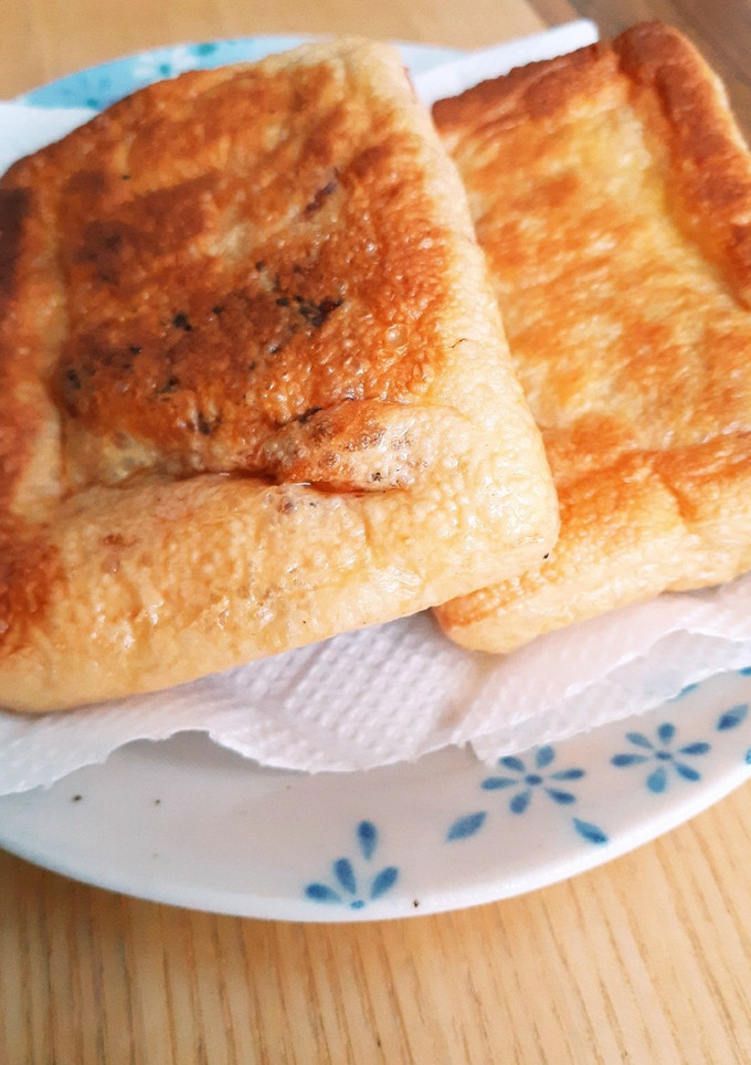 油揚げの納豆キムチはさみ焼き！-レシピのメイン写真