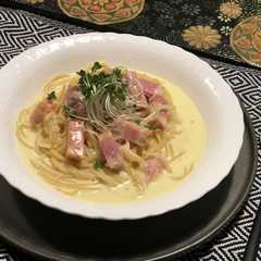 รูปของ 簡単♪混ぜるだけのカルボナーラ✨