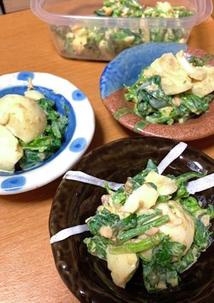 ほうれん草とたまごの和風サラダ-レシピのメイン写真