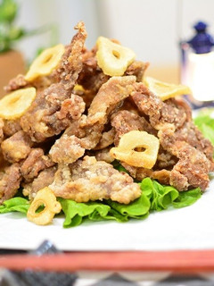 ビールが進む♬豚こま肉のガーリック揚げ★-レシピのメイン写真