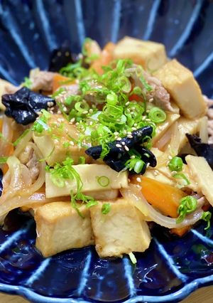 厚揚げとキクラゲのオイスター中華炒め-レシピのメイン写真