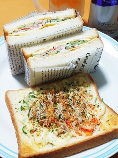 残りのぬか漬けDe和風サンドW&ピザ風T-レシピのメイン写真