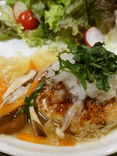 豆腐入り和風ハンバーグ 野菜あんかけ-レシピのメイン写真