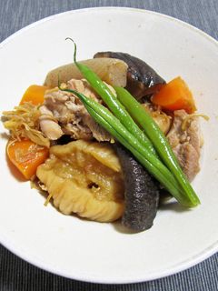 へそ大根、干し椎茸と鶏肉の煮物-レシピのメイン写真